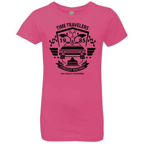 T-Shirts Hot Pink / YXS Time Traveler Circuit Girls Premium T-Shirt