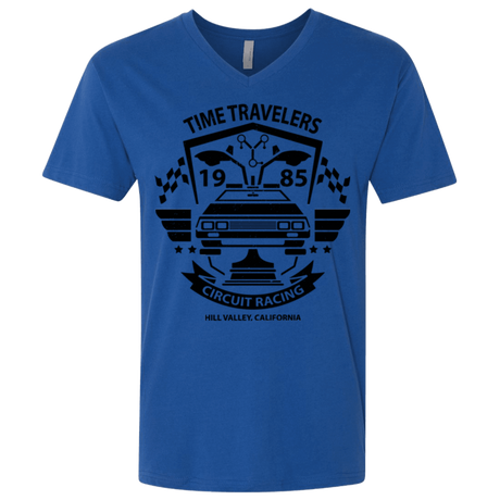 T-Shirts Royal / X-Small Time Traveler Circuit Men's Premium V-Neck