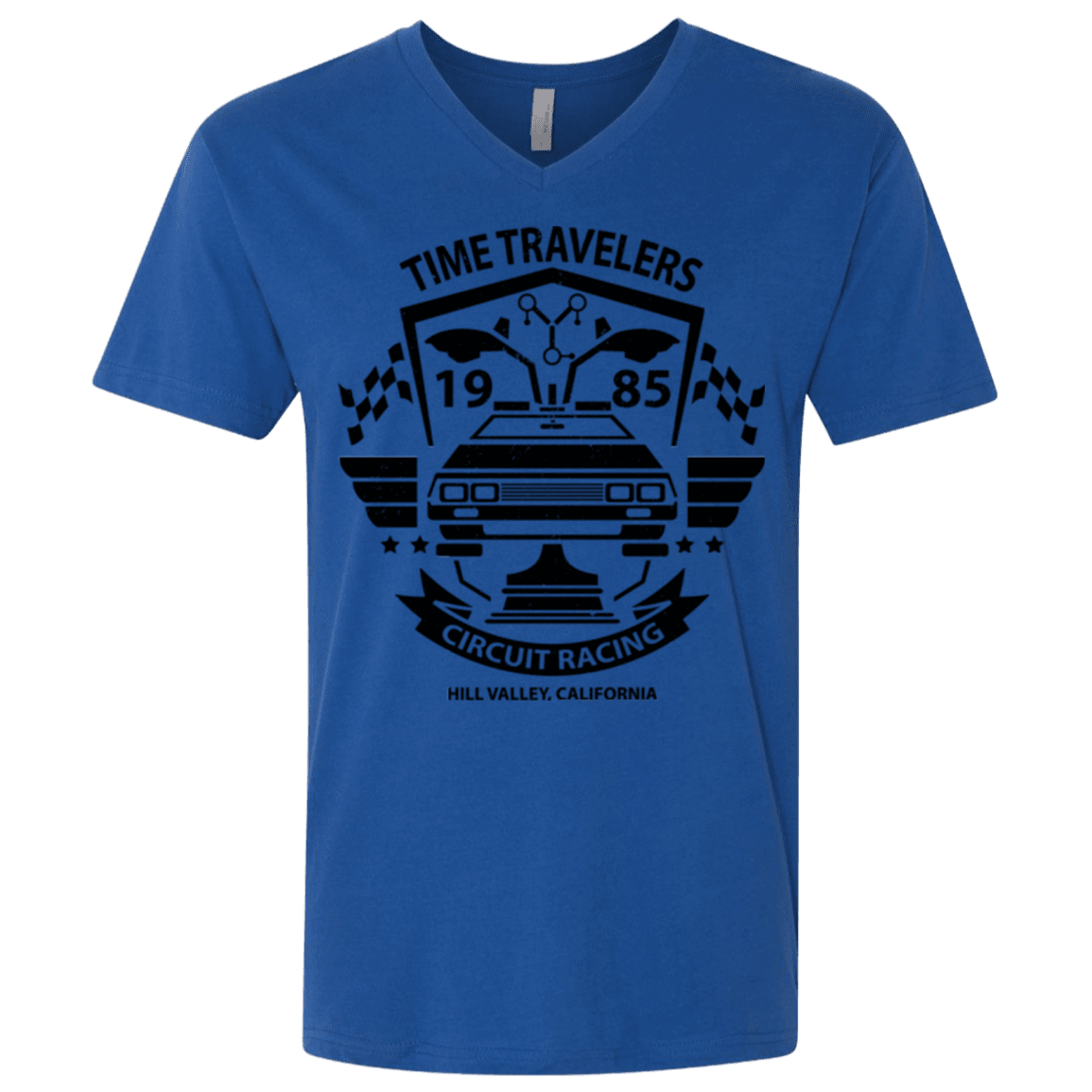 T-Shirts Royal / X-Small Time Traveler Circuit Men's Premium V-Neck