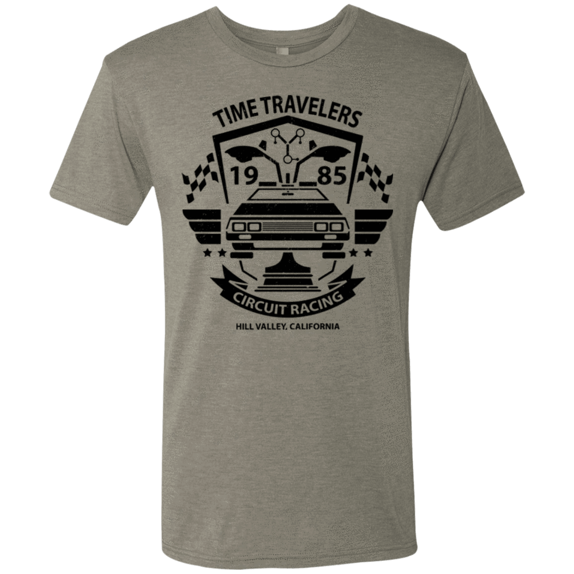 T-Shirts Venetian Grey / Small Time Traveler Circuit Men's Triblend T-Shirt