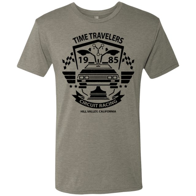 T-Shirts Venetian Grey / Small Time Traveler Circuit Men's Triblend T-Shirt