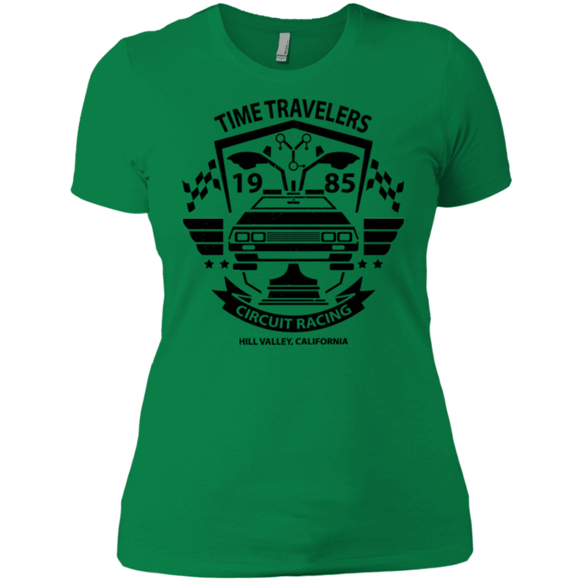 T-Shirts Kelly Green / X-Small Time Traveler Circuit Women's Premium T-Shirt