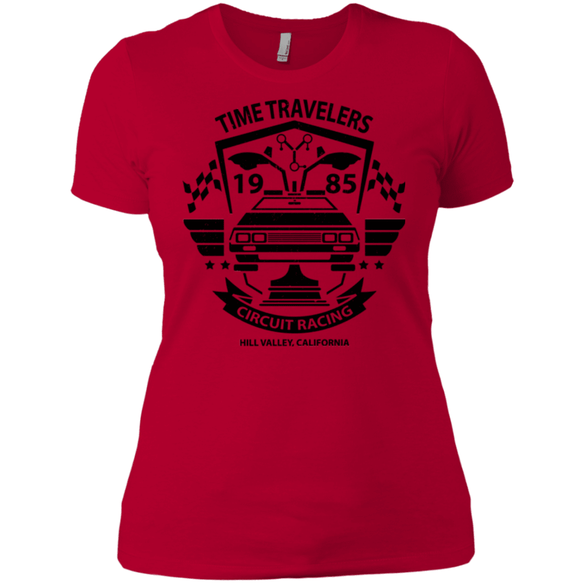 T-Shirts Red / X-Small Time Traveler Circuit Women's Premium T-Shirt