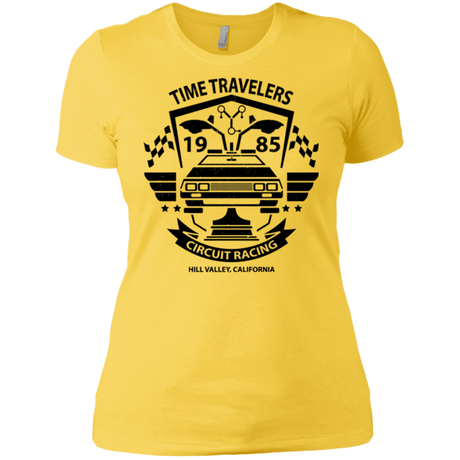 T-Shirts Vibrant Yellow / X-Small Time Traveler Circuit Women's Premium T-Shirt