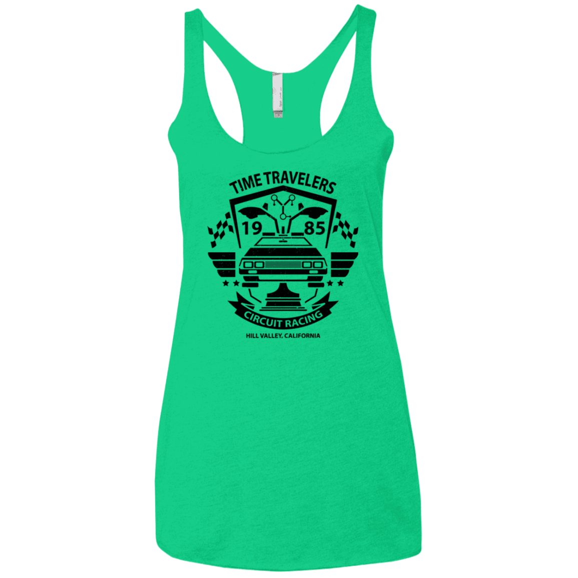 T-Shirts Envy / X-Small Time Traveler Circuit Women's Triblend Racerback Tank