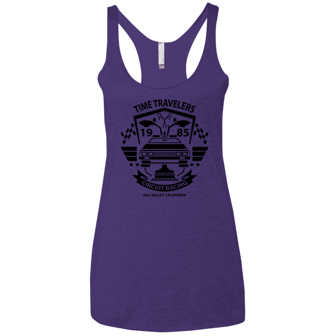 T-Shirts Purple / X-Small Time Traveler Circuit Women's Triblend Racerback Tank