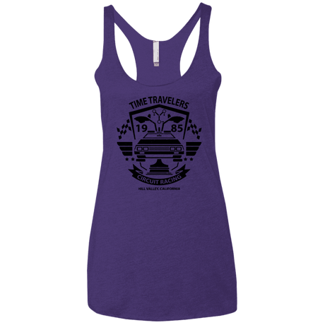 T-Shirts Purple / X-Small Time Traveler Circuit Women's Triblend Racerback Tank