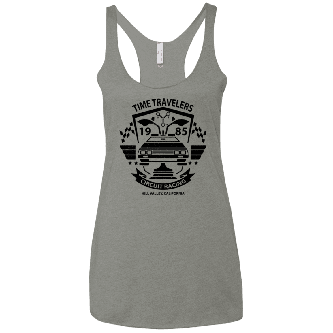 T-Shirts Venetian Grey / X-Small Time Traveler Circuit Women's Triblend Racerback Tank
