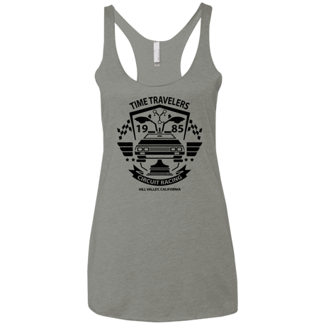 T-Shirts Venetian Grey / X-Small Time Traveler Circuit Women's Triblend Racerback Tank
