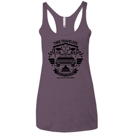 T-Shirts Vintage Purple / X-Small Time Traveler Circuit Women's Triblend Racerback Tank
