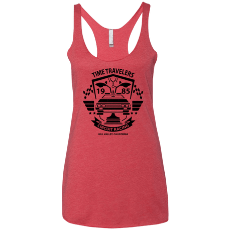 T-Shirts Vintage Red / X-Small Time Traveler Circuit Women's Triblend Racerback Tank