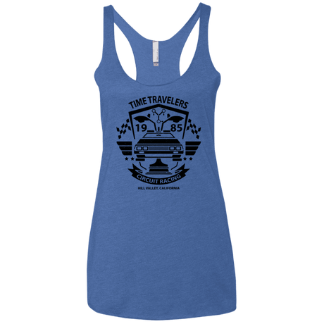 T-Shirts Vintage Royal / X-Small Time Traveler Circuit Women's Triblend Racerback Tank