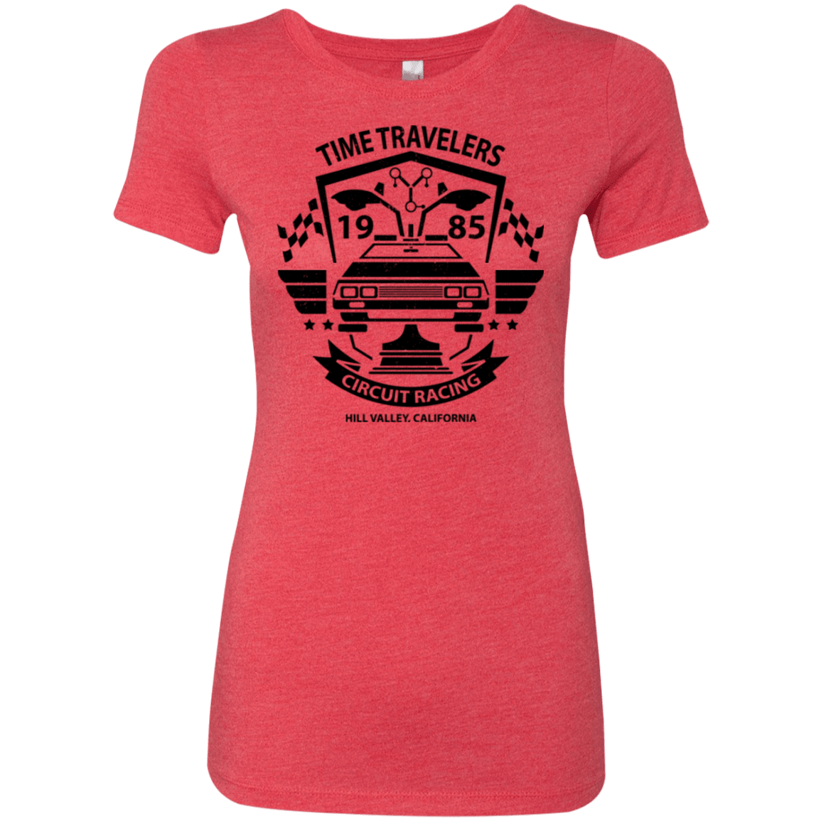T-Shirts Vintage Red / Small Time Traveler Circuit Women's Triblend T-Shirt