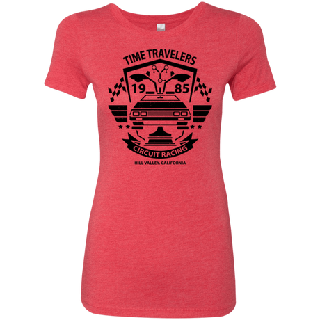 T-Shirts Vintage Red / Small Time Traveler Circuit Women's Triblend T-Shirt