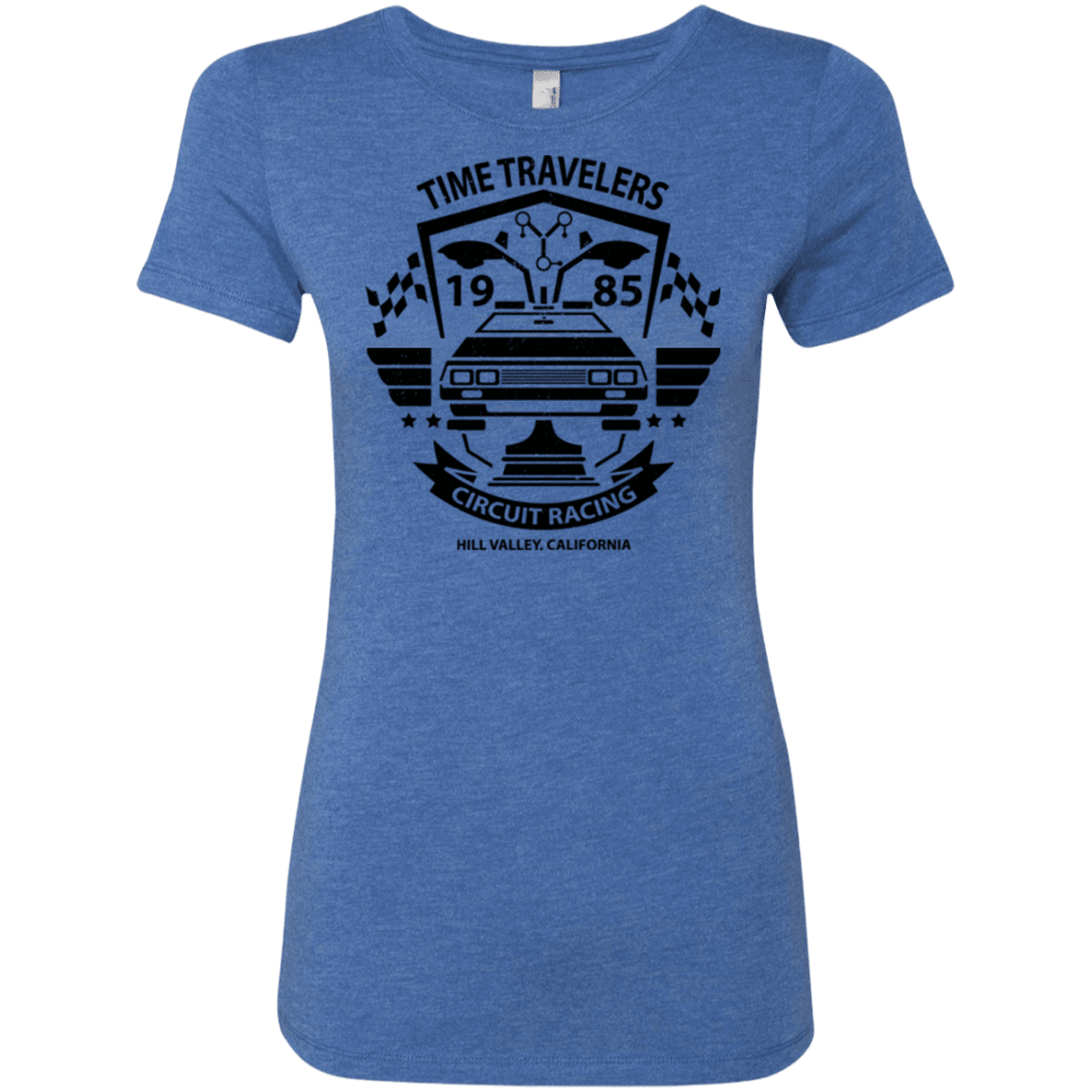 T-Shirts Vintage Royal / Small Time Traveler Circuit Women's Triblend T-Shirt