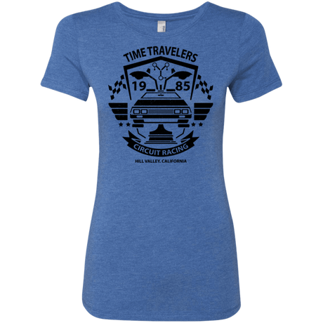 T-Shirts Vintage Royal / Small Time Traveler Circuit Women's Triblend T-Shirt