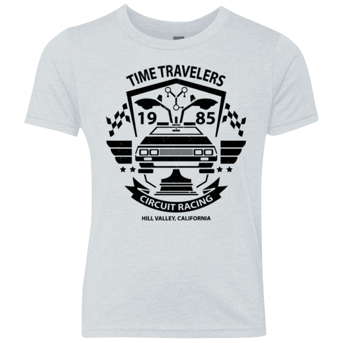 T-Shirts Heather White / YXS Time Traveler Circuit Youth Triblend T-Shirt