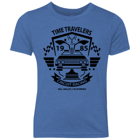T-Shirts Vintage Royal / YXS Time Traveler Circuit Youth Triblend T-Shirt