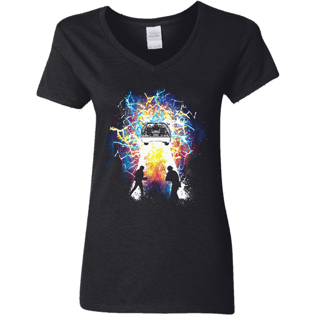 T-Shirts Black / S Time Travelers Women's V-Neck T-Shirt