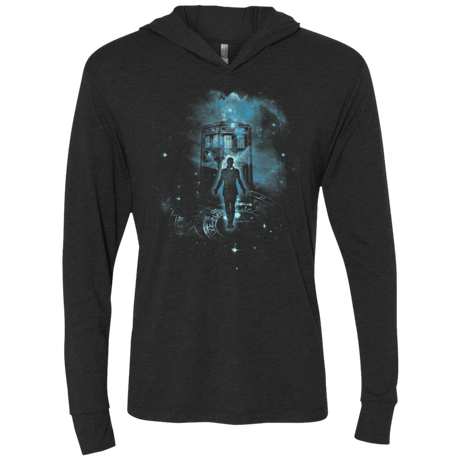 T-Shirts Vintage Black / X-Small Time Traveller Triblend Long Sleeve Hoodie Tee