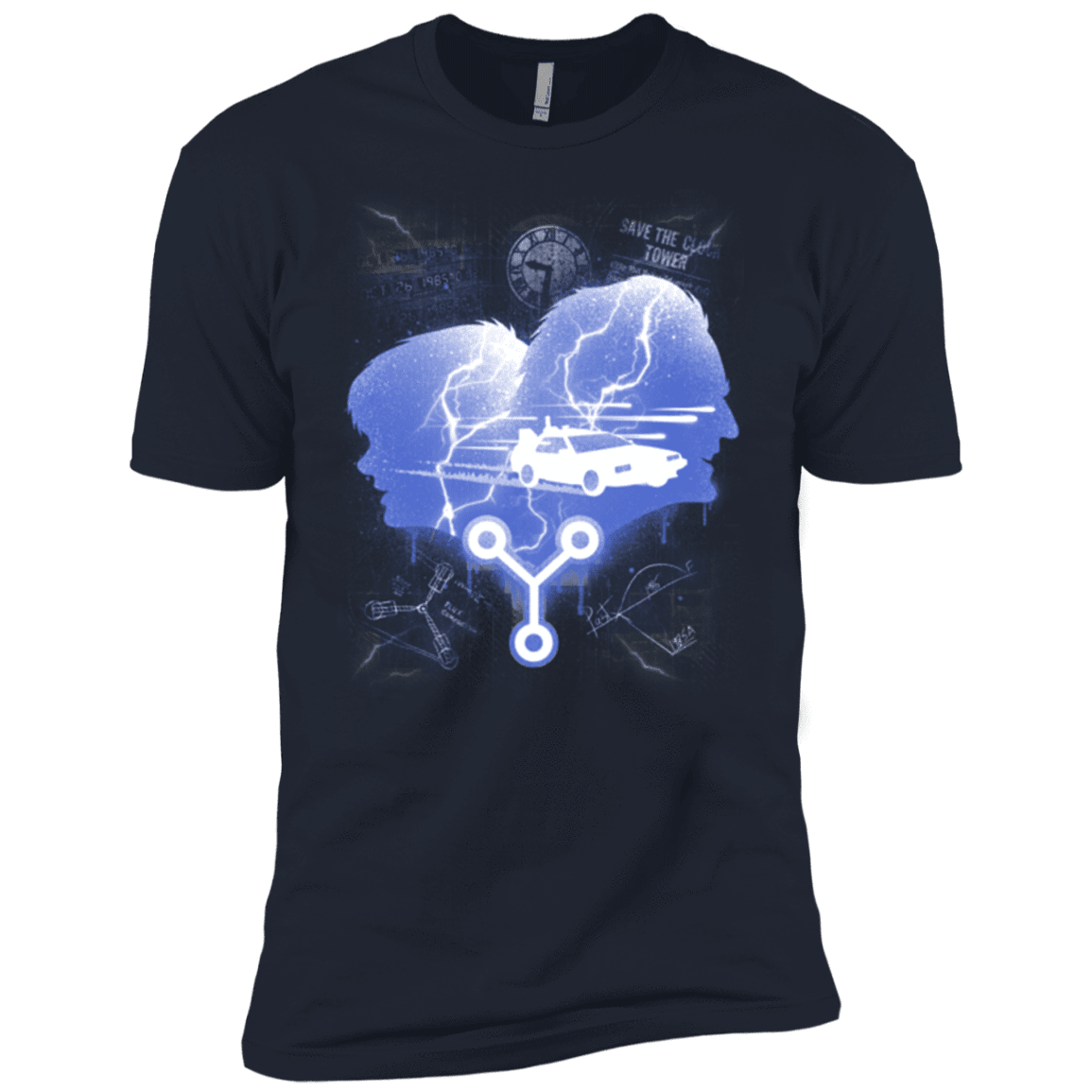 T-Shirts Midnight Navy / YXS Time Travellers Silhouette Boys Premium T-Shirt