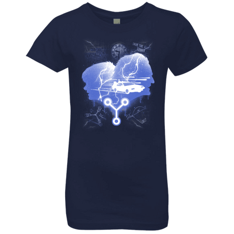T-Shirts Midnight Navy / YXS Time Travellers Silhouette Girls Premium T-Shirt