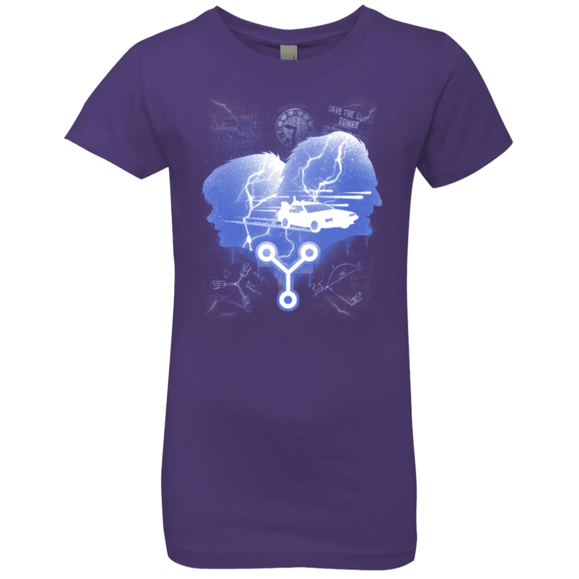 T-Shirts Purple Rush / YXS Time Travellers Silhouette Girls Premium T-Shirt
