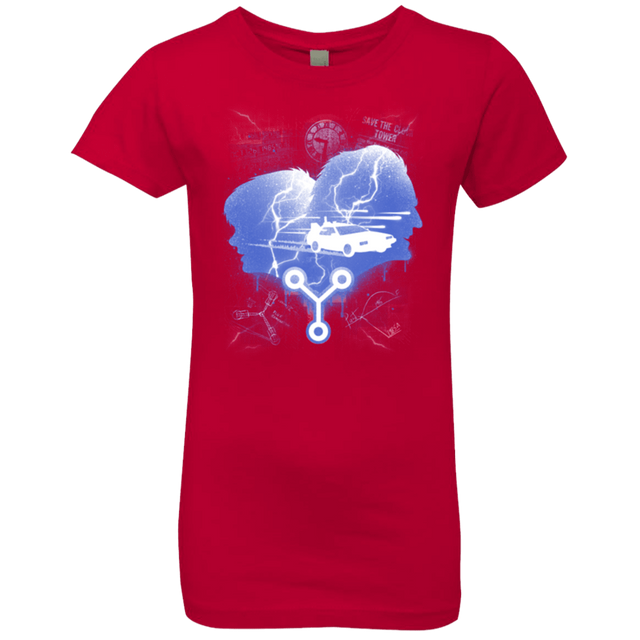 T-Shirts Red / YXS Time Travellers Silhouette Girls Premium T-Shirt