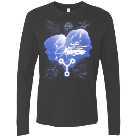 T-Shirts Heavy Metal / Small Time Travellers Silhouette Men's Premium Long Sleeve