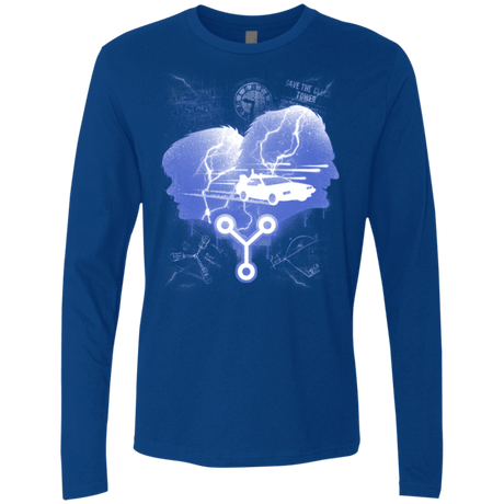 T-Shirts Royal / Small Time Travellers Silhouette Men's Premium Long Sleeve