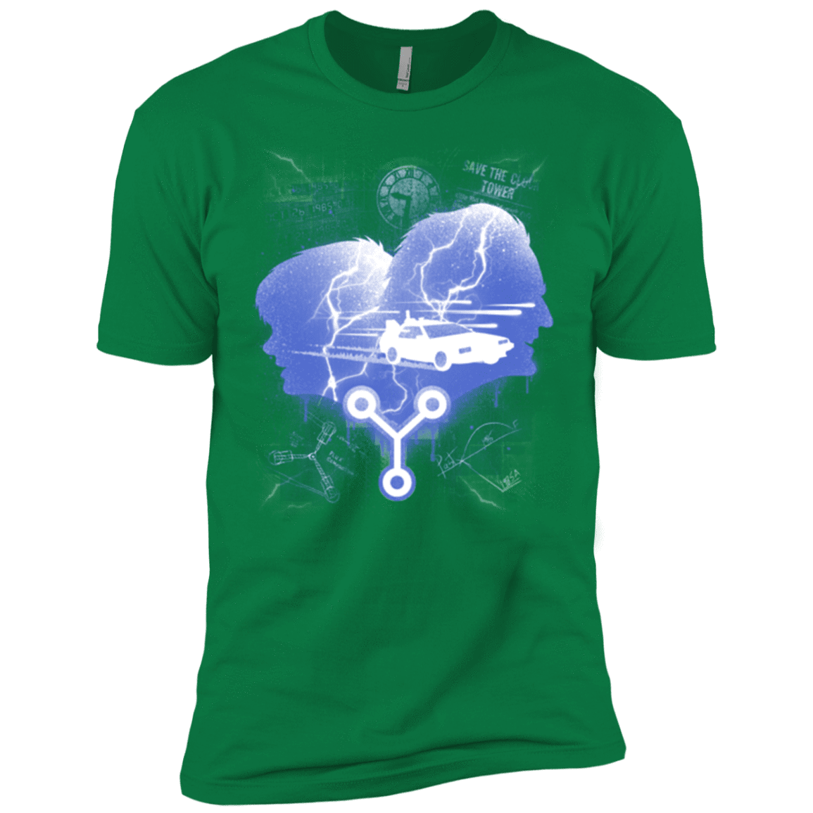 T-Shirts Kelly Green / X-Small Time Travellers Silhouette Men's Premium T-Shirt