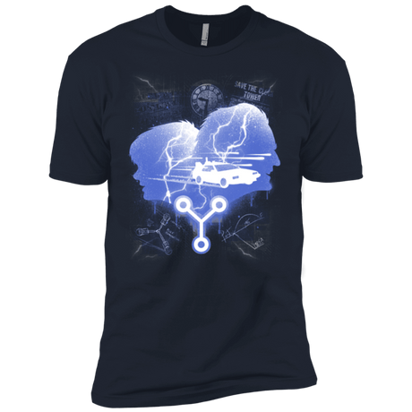 T-Shirts Midnight Navy / X-Small Time Travellers Silhouette Men's Premium T-Shirt