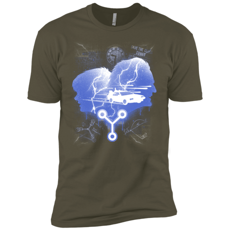 T-Shirts Military Green / X-Small Time Travellers Silhouette Men's Premium T-Shirt