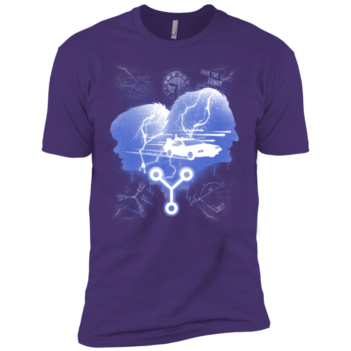 T-Shirts Purple / X-Small Time Travellers Silhouette Men's Premium T-Shirt