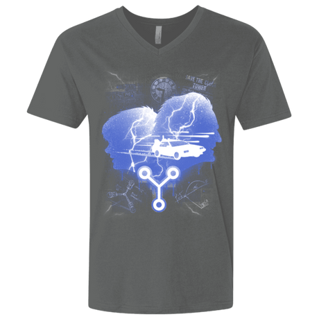 T-Shirts Heavy Metal / X-Small Time Travellers Silhouette Men's Premium V-Neck