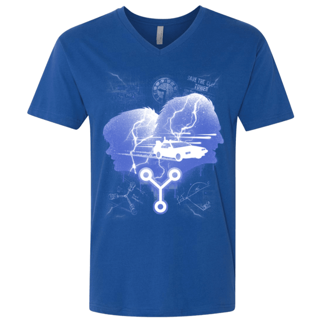 T-Shirts Royal / X-Small Time Travellers Silhouette Men's Premium V-Neck