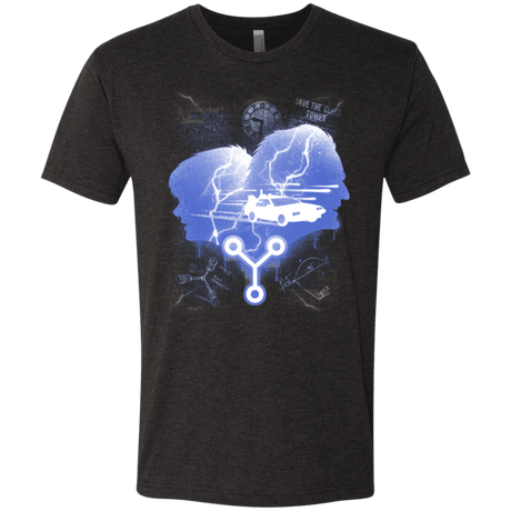 T-Shirts Vintage Black / Small Time Travellers Silhouette Men's Triblend T-Shirt