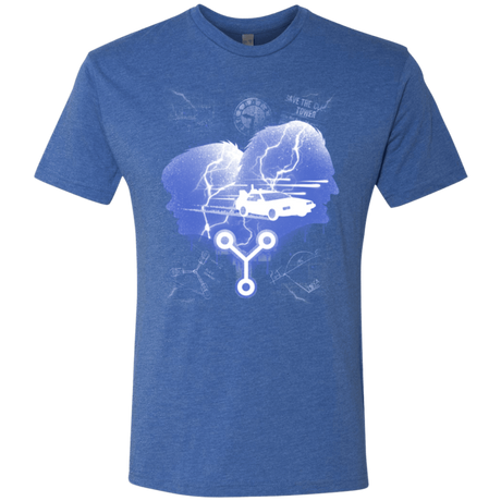 T-Shirts Vintage Royal / Small Time Travellers Silhouette Men's Triblend T-Shirt