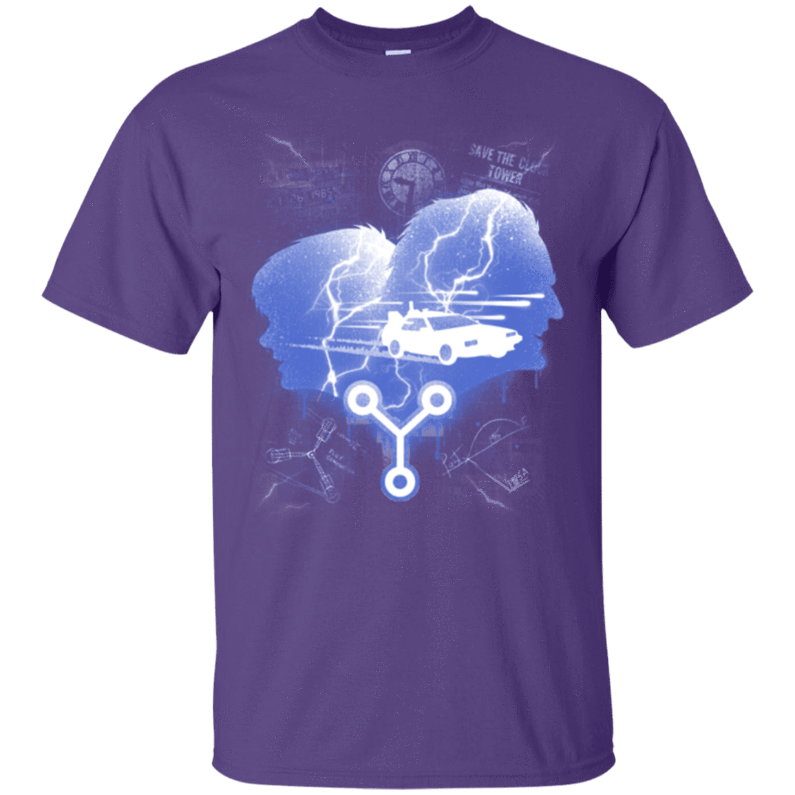 T-Shirts Purple / Small Time Travellers Silhouette T-Shirt