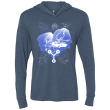 T-Shirts Indigo / X-Small Time Travellers Silhouette Triblend Long Sleeve Hoodie Tee