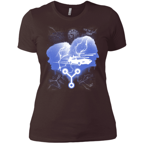 T-Shirts Dark Chocolate / X-Small Time Travellers Silhouette Women's Premium T-Shirt