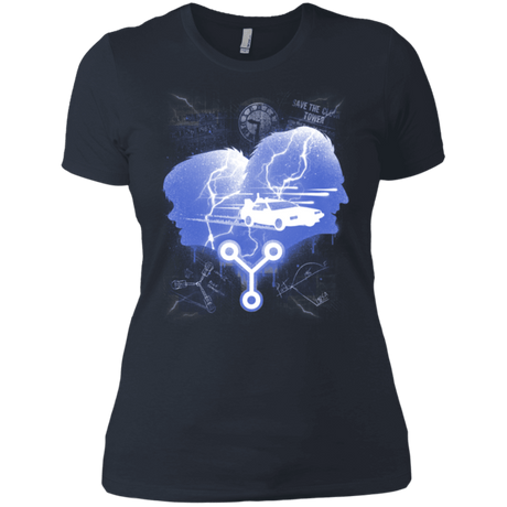 T-Shirts Indigo / X-Small Time Travellers Silhouette Women's Premium T-Shirt