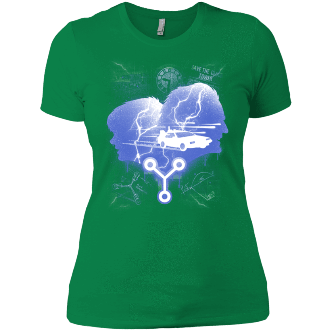 T-Shirts Kelly Green / X-Small Time Travellers Silhouette Women's Premium T-Shirt