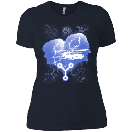 T-Shirts Midnight Navy / X-Small Time Travellers Silhouette Women's Premium T-Shirt