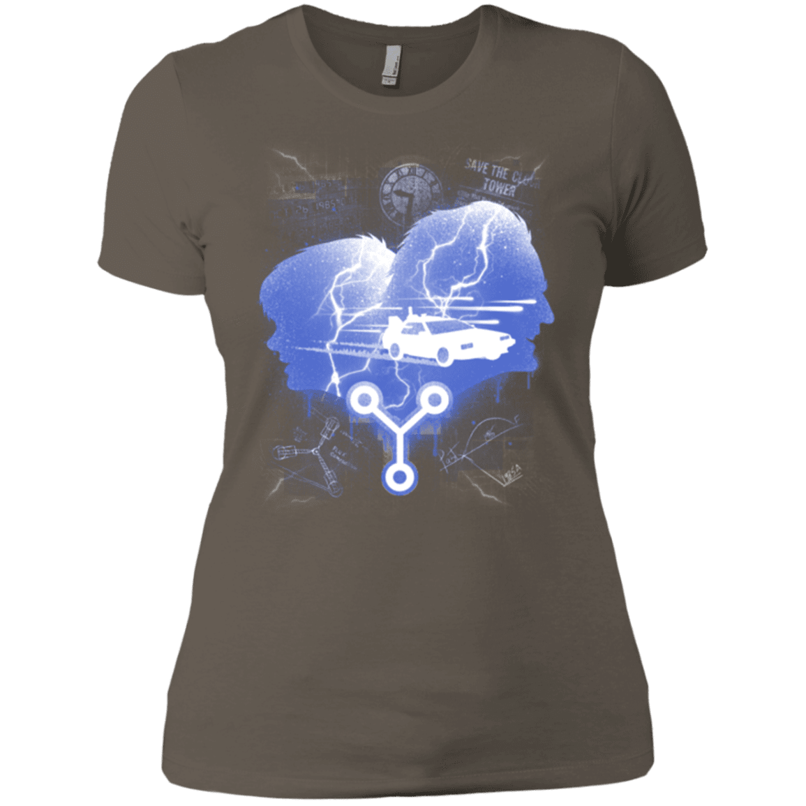 T-Shirts Warm Grey / X-Small Time Travellers Silhouette Women's Premium T-Shirt