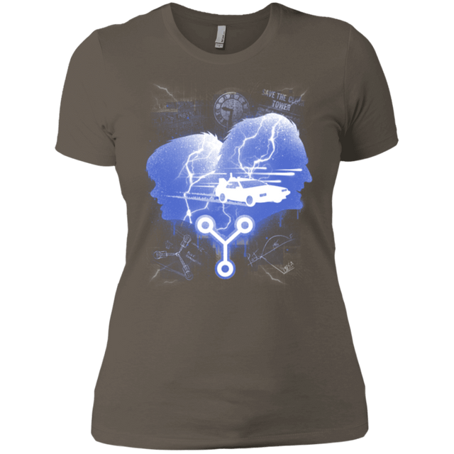 T-Shirts Warm Grey / X-Small Time Travellers Silhouette Women's Premium T-Shirt