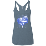 T-Shirts Indigo / X-Small Time Travellers Silhouette Women's Triblend Racerback Tank