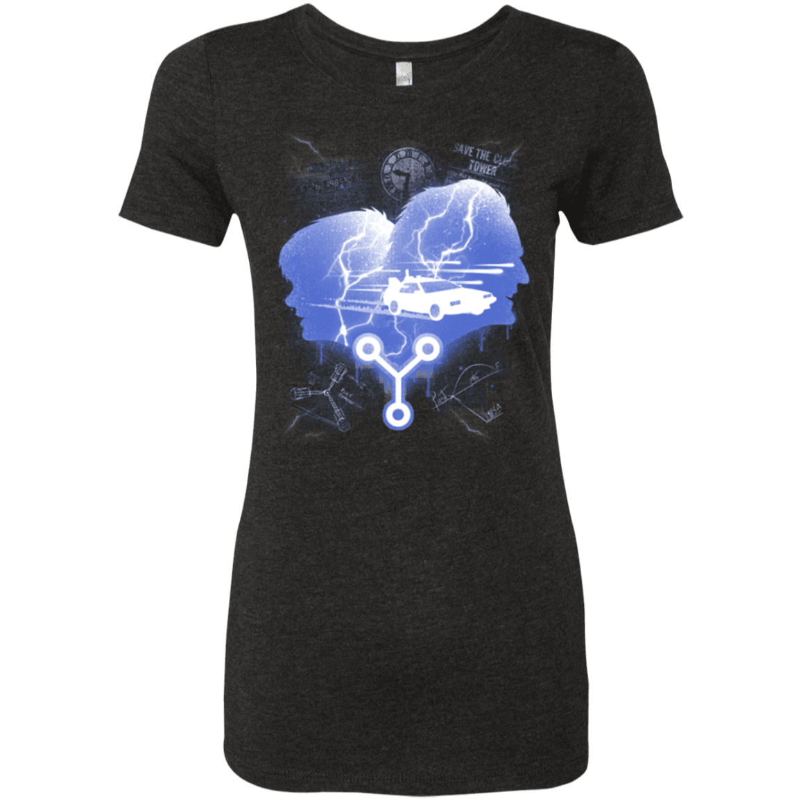 T-Shirts Vintage Black / Small Time Travellers Silhouette Women's Triblend T-Shirt