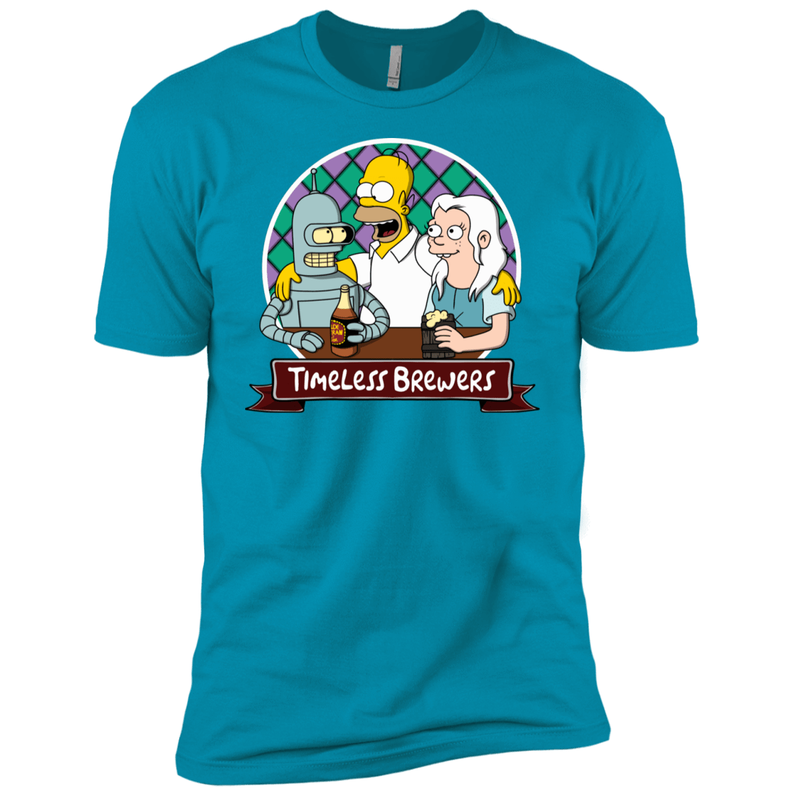 T-Shirts Turquoise / YXS Timeless Brewers Boys Premium T-Shirt