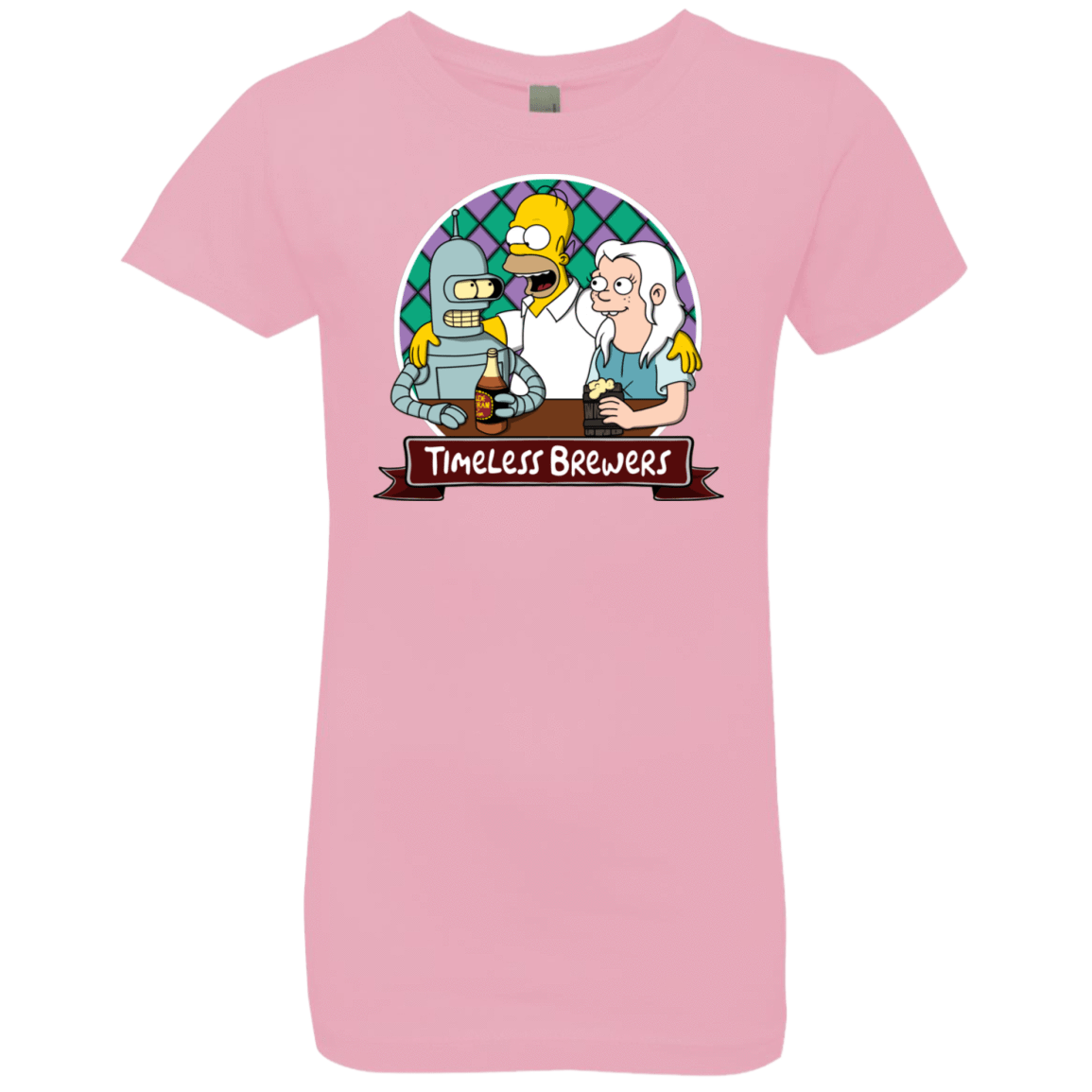 T-Shirts Light Pink / YXS Timeless Brewers Girls Premium T-Shirt